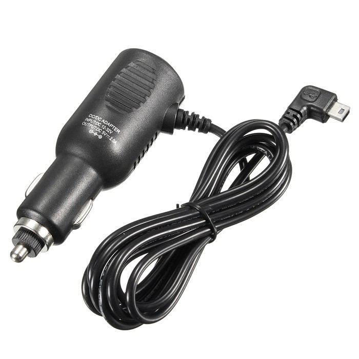 5V/2A Mini USB Auto Car Charger Cable DC Adapter for GPS car DVR