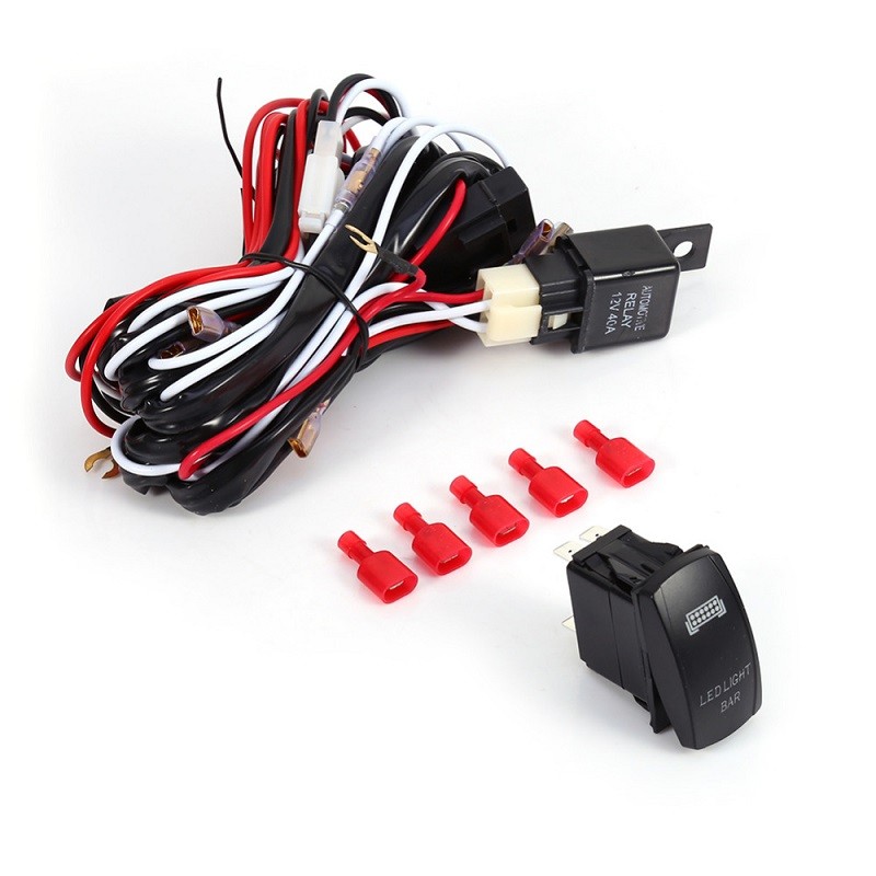 fog light wire harness with rocker switch