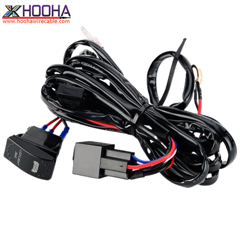 fog light wire harness with rocker switch