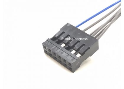 JST RF series connector RF-06 custom wire harness assembly