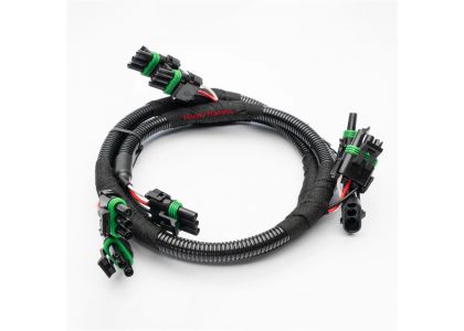 Aptiv weather pack series connectors, custom light wire harness assembly service