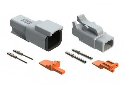 Amphenol ATM 2P Connector, Custom Wire Harness Manufacturer