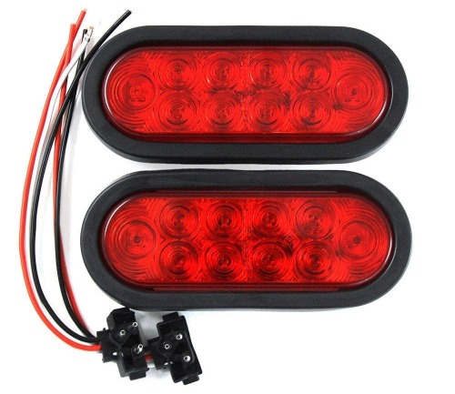 6 inch Stop Turn Tail Light Marine Waterproof 3-pin plug
