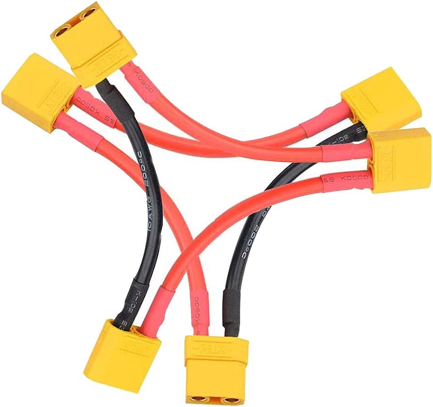 XT90 1 female to 2 male RC battery cable