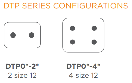 dtp connector size