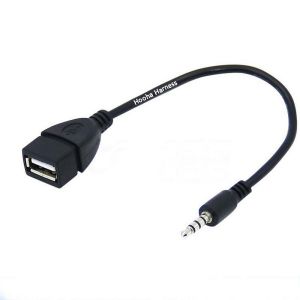 3.5mm AUX To dual USB Charge Cable