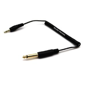 Coiled Spiral DC 3.5mm to 6.35mm Cable