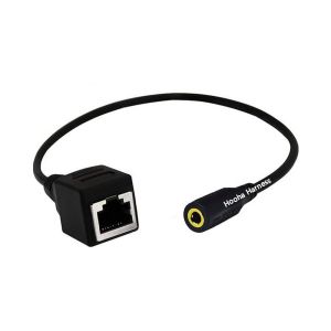 RJ45 Female to DC 3.5mm female Adapter