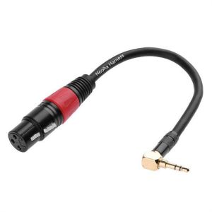 xlr to 3.5 mm right angle cable