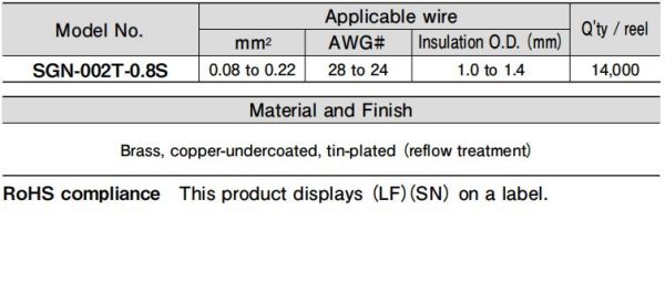 SGN-002T-0.8S