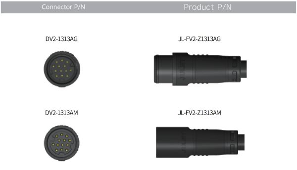 Mini 13 core waterproof connector