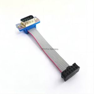 DB 9P VGA connector to 10P 2.54mm IDC 9P flat ribbon cable