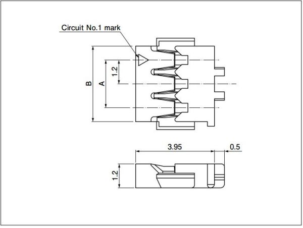 JST ACHF Connector size