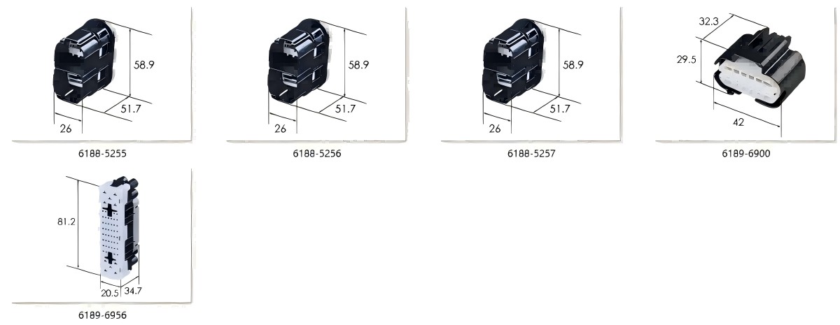 US door Unsealed Connector