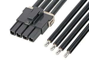Mega-Fit 4P to tinned end wire harness