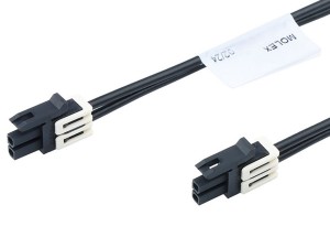 Micro-Fit+ 2P Black Female to Female Cable Assembly