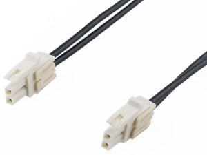 Micro-Fit+ 2P white Female to Female Cable Assembly