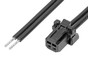 Molex Micro-One Connector 2P to tinned end Wire Harness