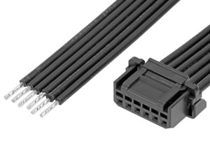 Molex Micro-One Connector 6P to tinned end Wire Harness