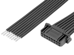 Molex Micro-One Connector 8P to tinned end Wire Harness
