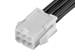 Mini-Fit Jr. Connector 6P female dual row wire harness
