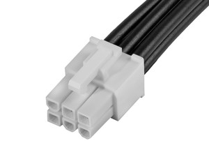 Mini-Fit Jr. Connector 6P male dual row wire harness