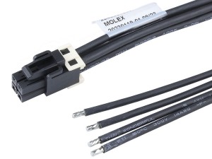 Mini-Fit Max Connector 4P to tinned end wire harness