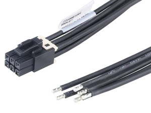Mini-Fit Max Connector 6P to tinned end wire harness