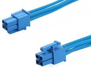 Mini-Fit Versa Color Connector Blue 4P wire harness