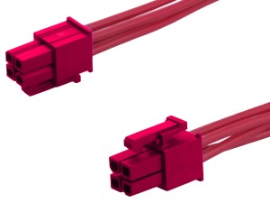 Mini-Fit Versa Color Connector Red 4P wire harness