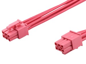 Mini-Fit Versa Color Connector Red 6P wire harness