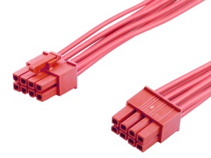 Mini-Fit Versa Color Connector Red 8P wire harness
