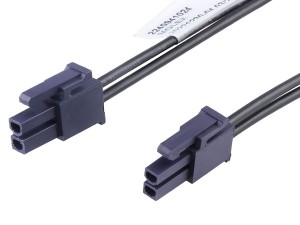 Mini-Fit Versa Color Connector black 2P wire harness