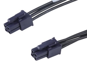 Mini-Fit Versa Color Connector black 4P wire harness