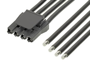 Molex Super Sabre Connector 4P Cable Assembly