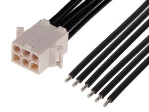Molex Standard .093 Connector 6P Female Cable Assembly