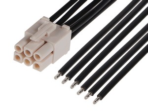 Molex Standard .093 Connector 6P Male Cable Assembly
