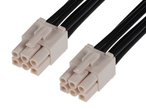Molex Standard .093 Connector 6P Male Wire Harness