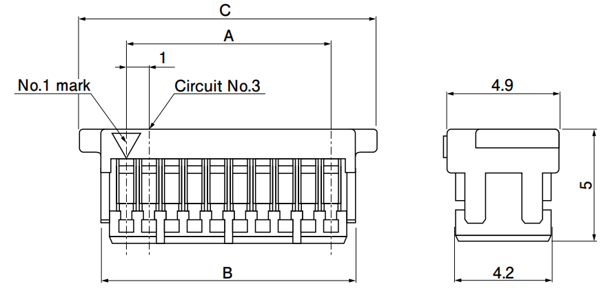 SHD Connector Housing Size