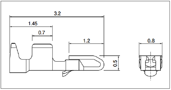 JST ACHL Terminal Size