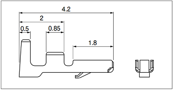 JST SFG Contact Size