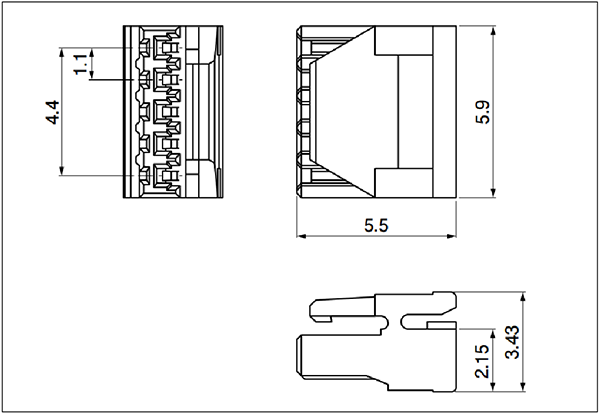 JST SFG Housing Size