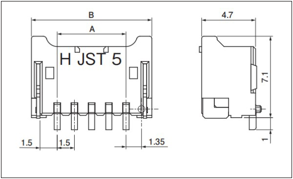 CZ connector SMT type Header Side entry type