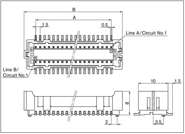 CZW connector SMT type Header