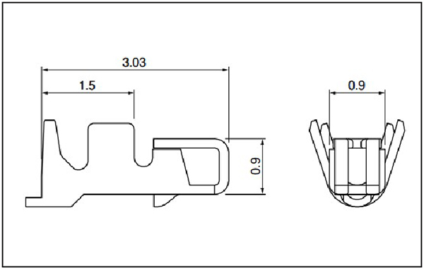 JST ADH Terminal Size