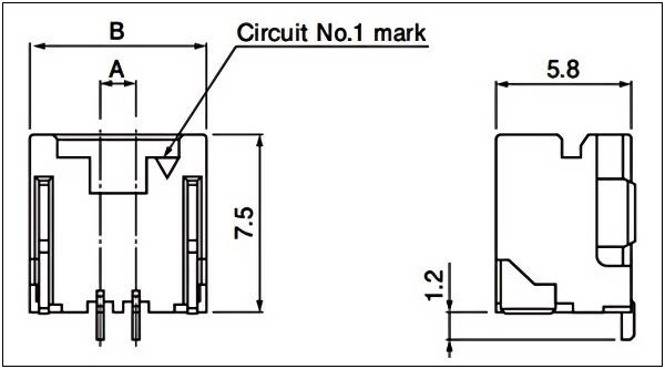Header (SMT type) Side Entry Type 2 Circuits
