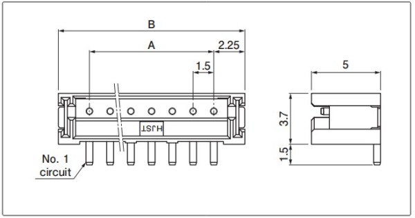 Header SMT type, SM4 type (with reinforcement) top entry type