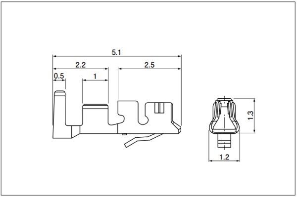 SFH Connector terminal Size