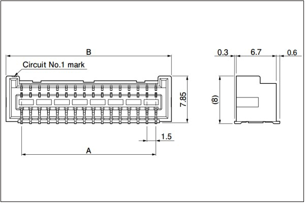 Header Side entry type 32 - 40 Circuits