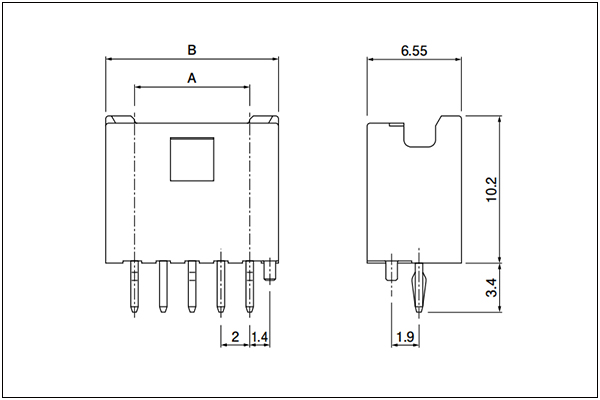 JST PNI Header 2 to 7 Circuits